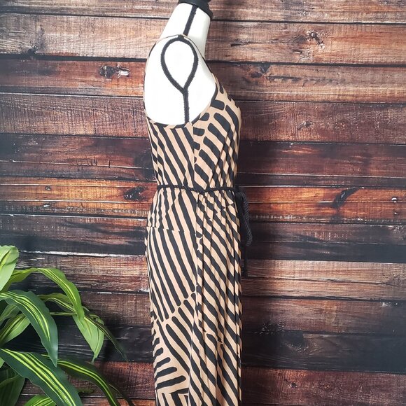 Ann Taylor LOFT Small Petite SP Rope Belted Maxi Dress Racerback Bohemian - Picture 5 of 8